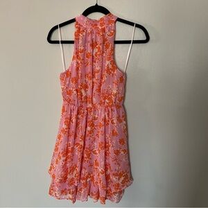 Sienna Sky Pink and Orange Floral Dress
